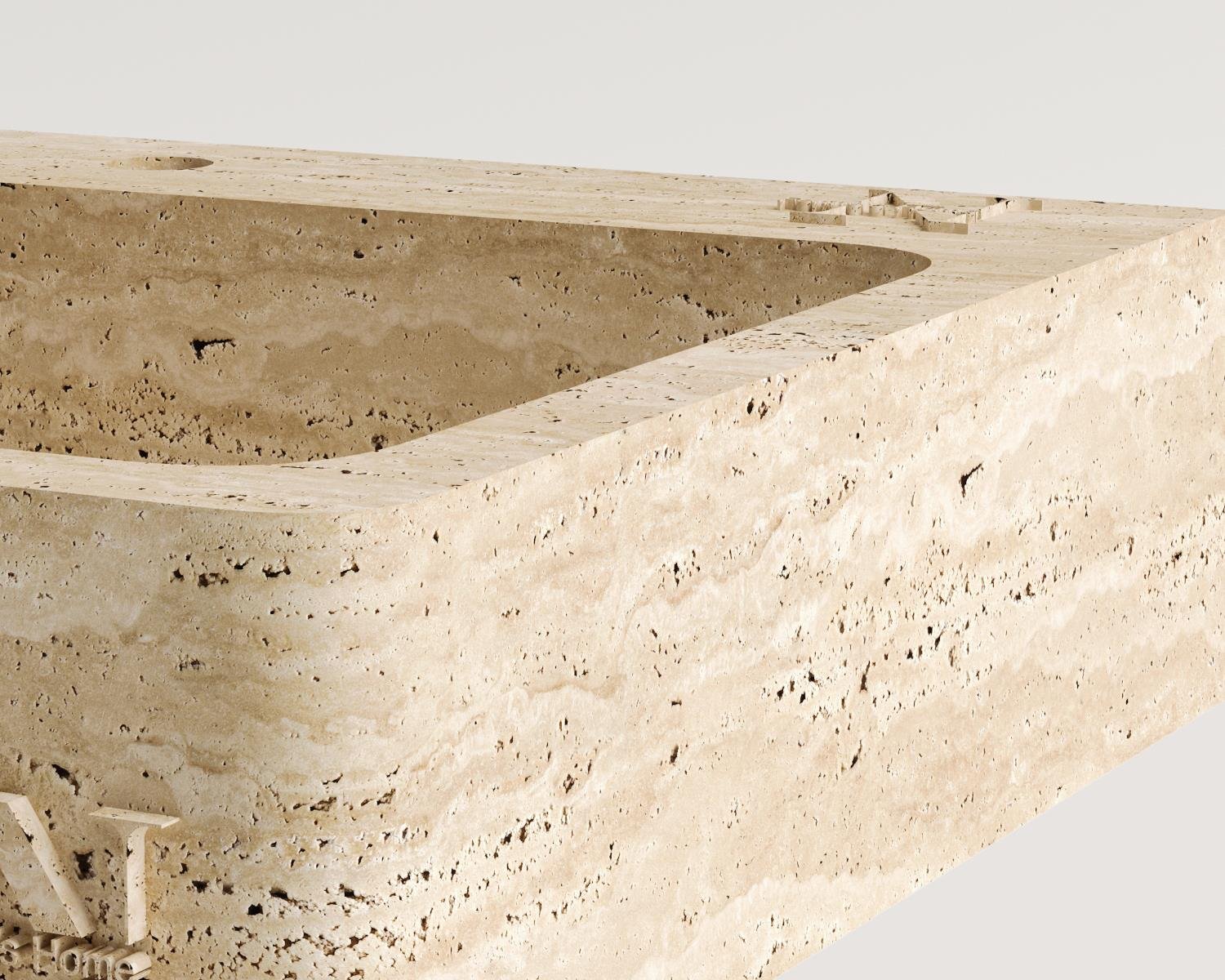 dikdörtgen tezgah üstü lavabo