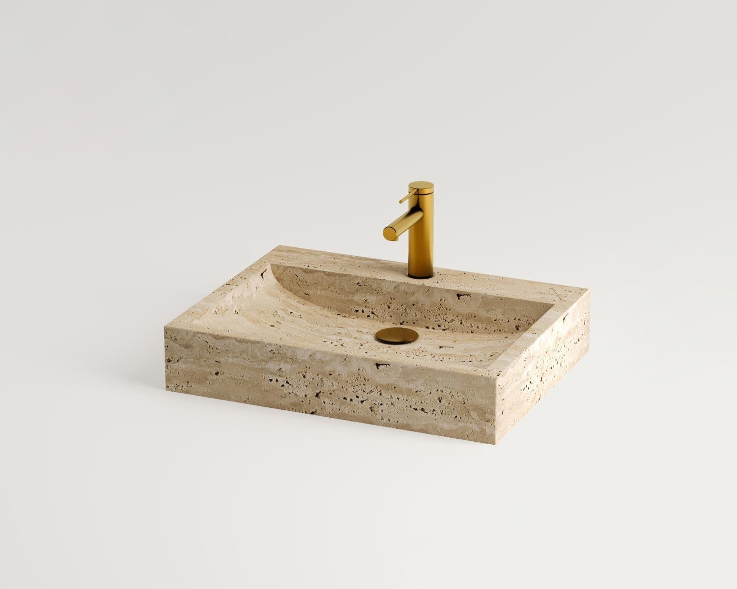 Tori - Traverten Lavabo