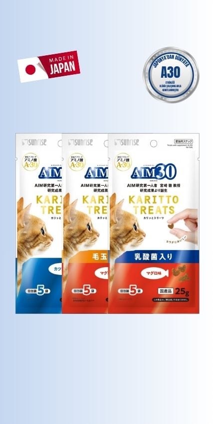 AIM30 Multivitamin 3'lü Avantajlı Paket Palamutlu, Hairball Control, Probiyotikli