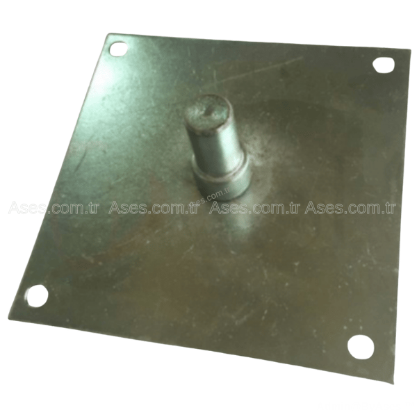 WHİTE FORMAKS.100.00.ROBÇelik Plaka 12mm Pimli Duvar Tipi 100mm Kare