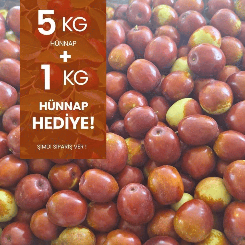 5 kg Hünnap (Aşısız) alana 1 kg HediyeMevsim Meyveleri