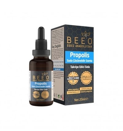 Beeo Propolis Suda Çözünebilir Damla Takviye Edici Gıda 20 ml