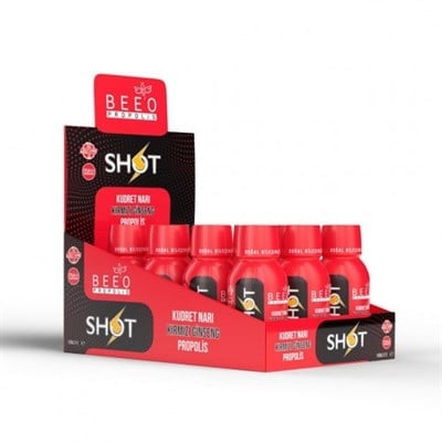 Beeo Shot Propolis Kudret Narı Kırmızı Ginseng 50 ml 12 li