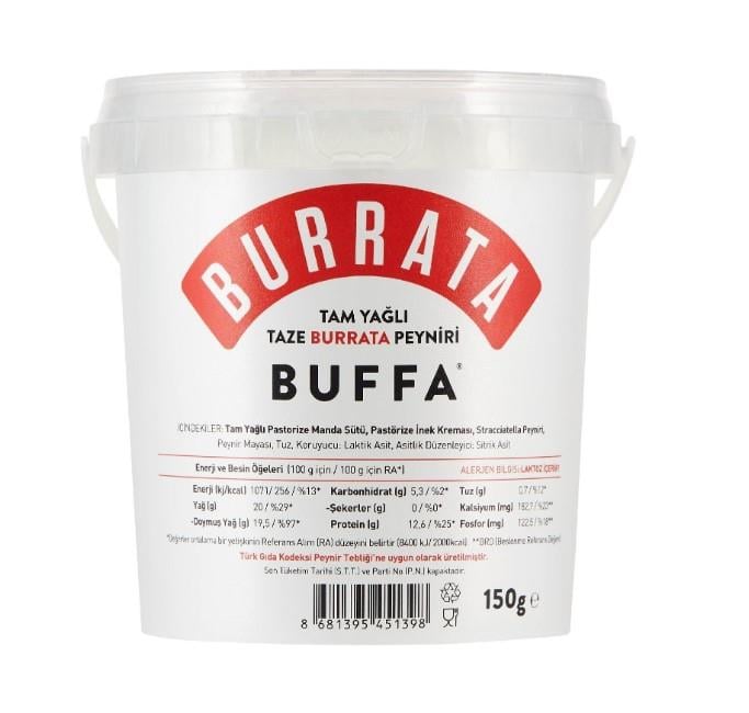 Buffa Tam Yağlı Taze Burrata Peyniri 150G