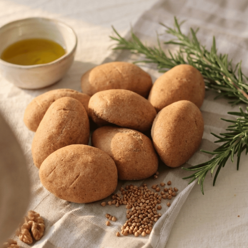 Glutensiz Karabuğday Ekmek (8li Mini Paket)Glutensiz Unlu Mamüller