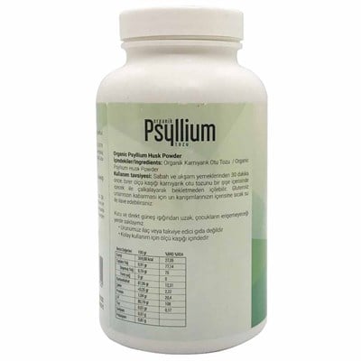 Güzel Gıda Organik Psyllium (Karnıyarık Otu Tozu) 250 gr