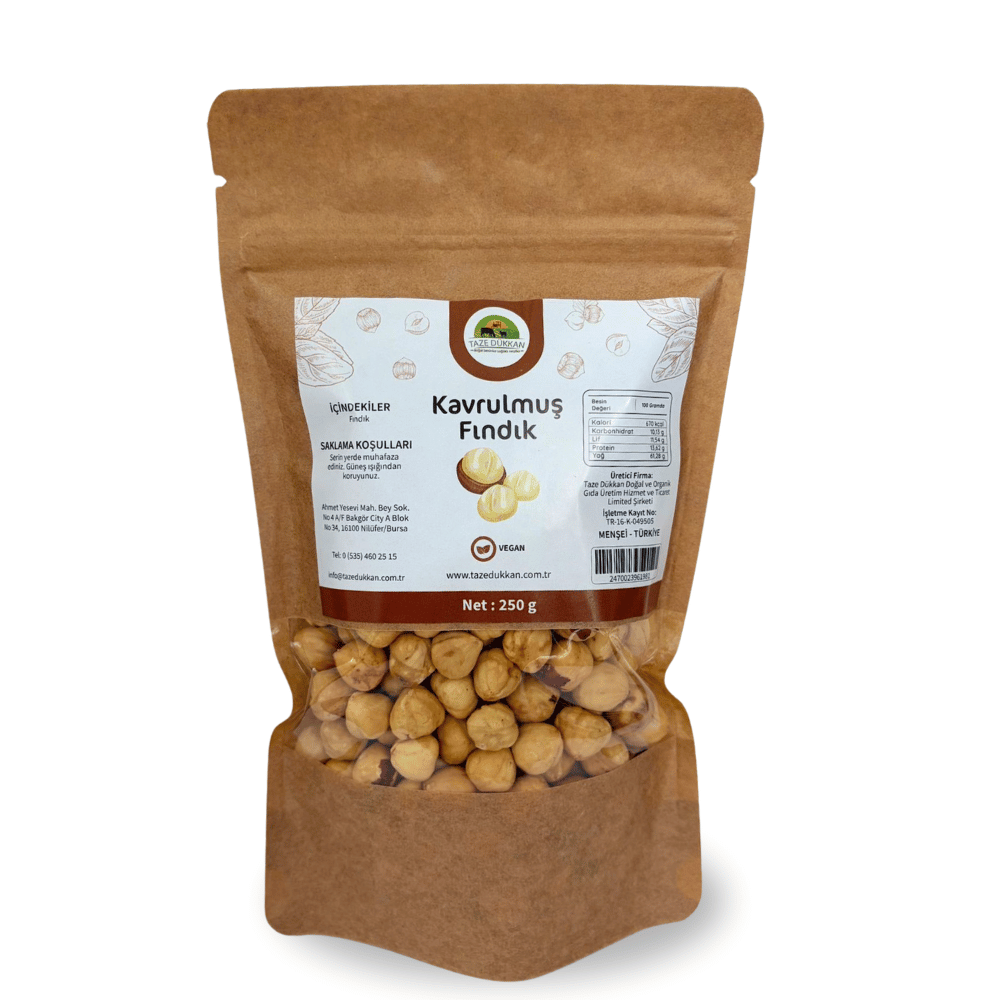 Kavrulmuş Fındık 250 grKuruyemişler