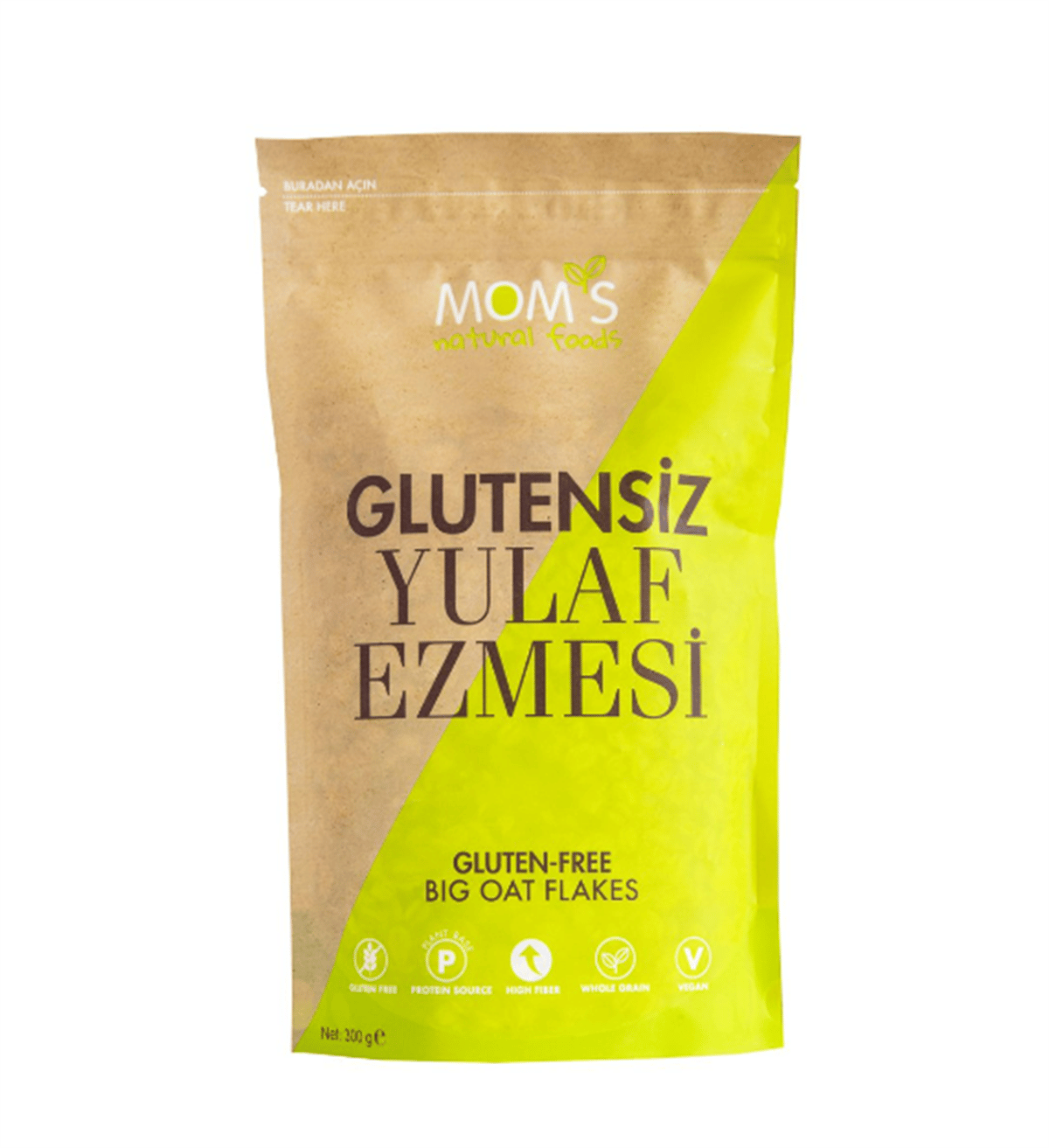 Moms Natural Glutensiz Yulaf Ezmesi 300g