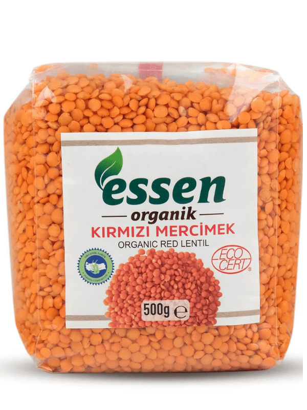 Organik Kırmızı Mercimek 500 gr