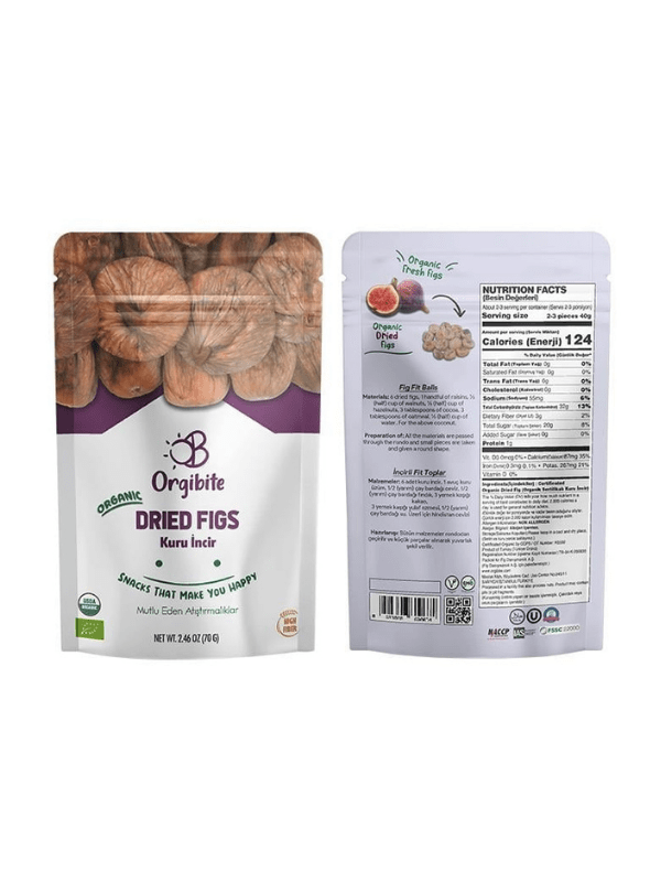 Organik Kuru İncir - 70 Gr