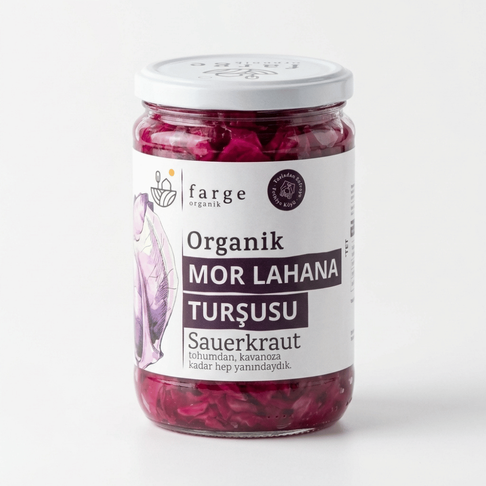 Organik Mor Lahana Turşusu Turşular