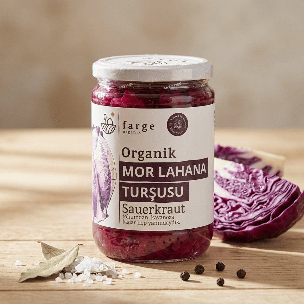 Organik Mor Lahana Turşusu Turşular