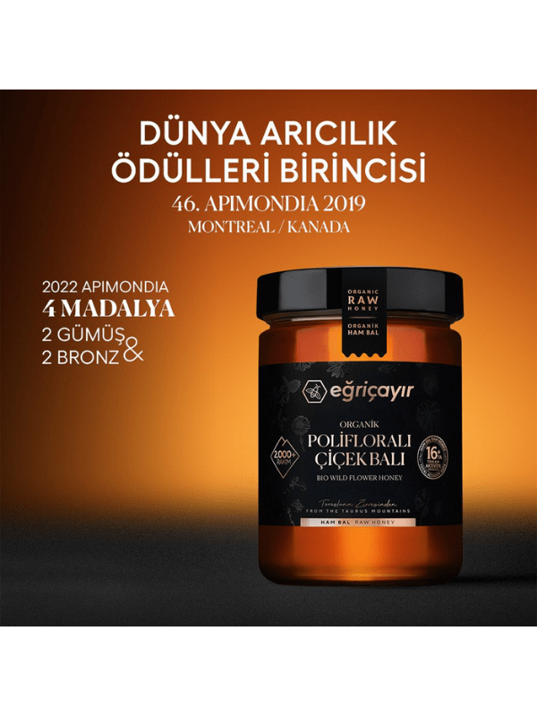 Organik Polifloralı(çok çiçekli) Bal  850gr
