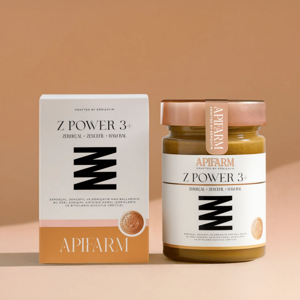 Organik Zerdeçal Zencefil  Ham Bal 415 g