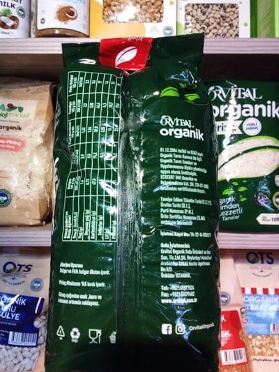 Orvital Organik Yeşil Mercimek 1000 gr