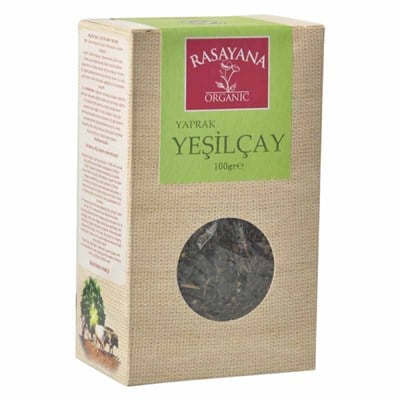 Rasayana Organik Yeşil Çay (Yaprak) 100 Gr.