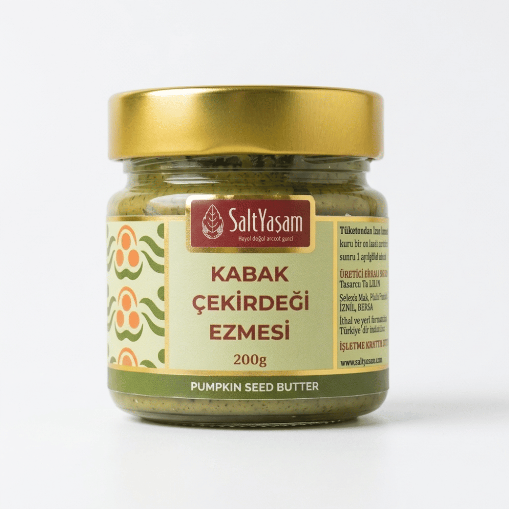 Sade Kabak Çekirdeği Ezmesi 200gr (Avusturya Menşeli )Sürülebilir Kremalar