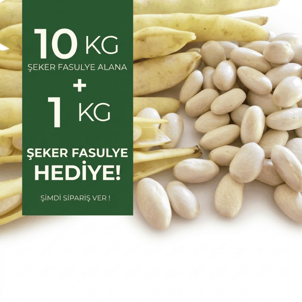 Şeker Fasulye 10 kg Alana 1 kg HediyeMeyve Sebze