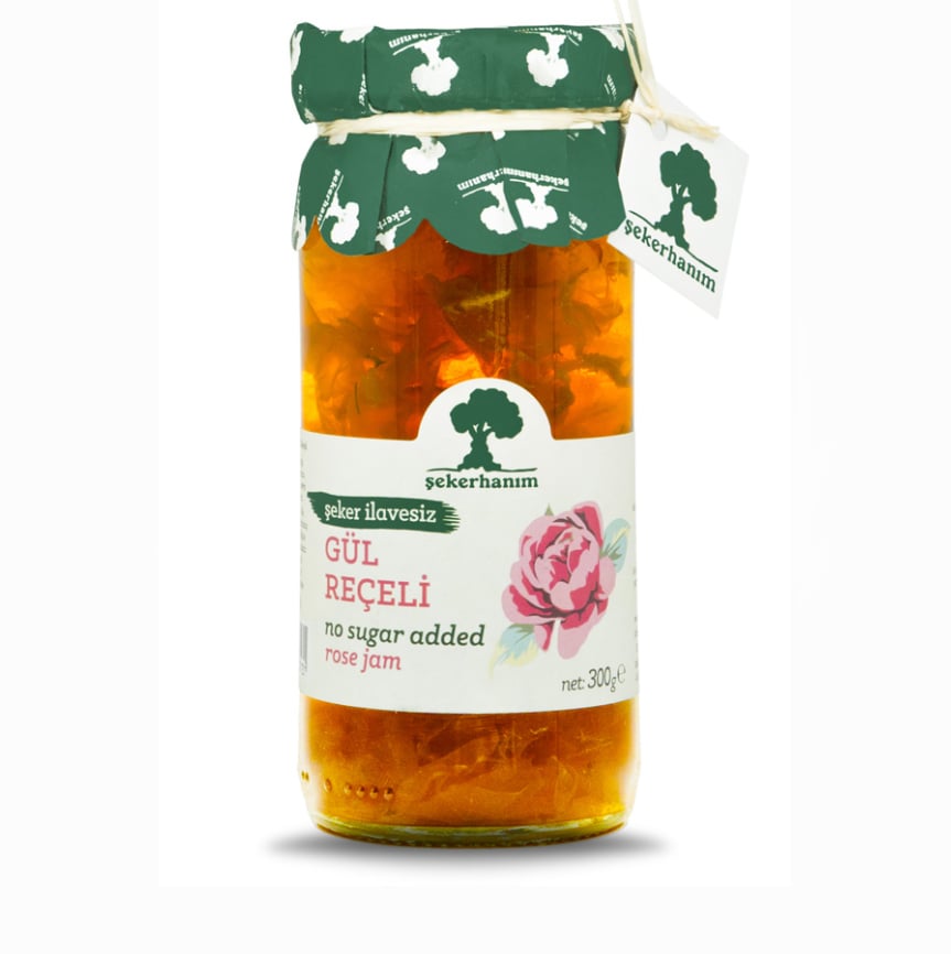 Şeker Hanım Şeker İlavesiz Gül Reçeli 300 gr