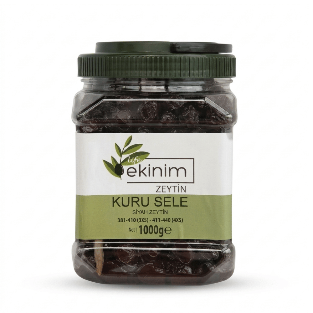 Siyah Zeytin Sele Tipi 1000 gZeytin ve Zeytinyağları