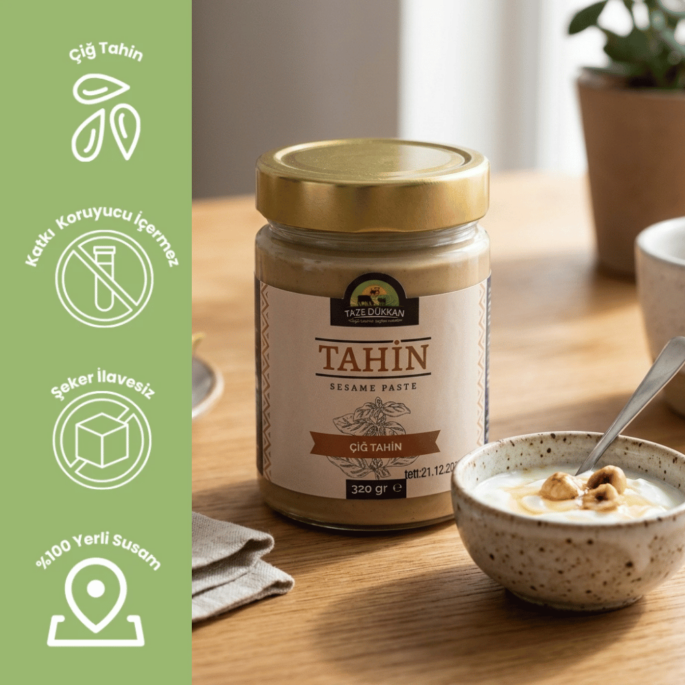 Taze Dükkan Fethiye Tahini 320 gPekmez Tahin