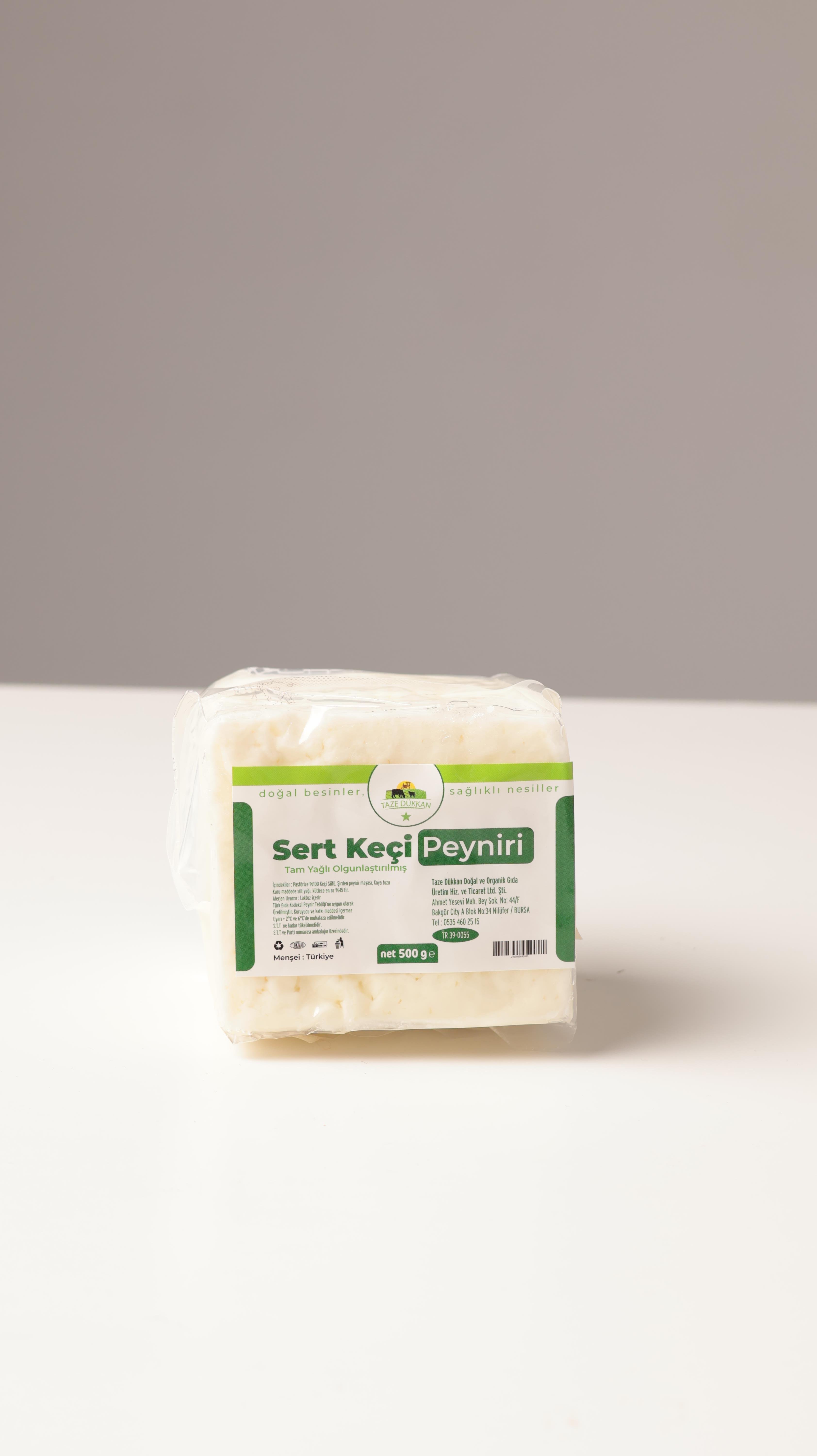 Taze Dükkan Sert Keçi Peyniri 500gr