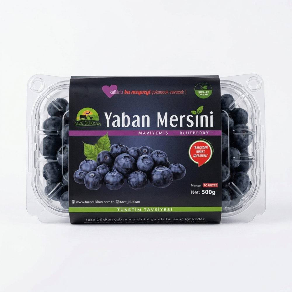 Taze Jumbo Yaban Mersini (Blueberry)Yaban Mersini ve Orman Meyveleri