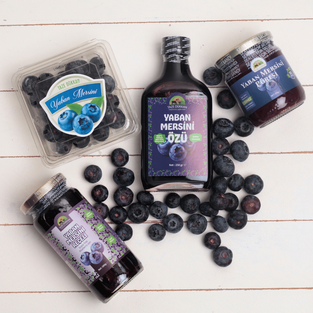 Taze Orta Boy Yaban Mersini (Blueberry)Yaban Mersini ve Orman Meyveleri