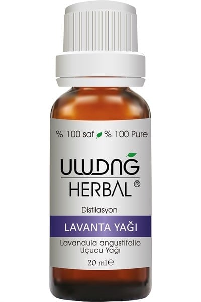 Uludağ Herbal Lavanta Yağı Disitilasyon Lavandula Angustifolia Uçucu Yağ 20 ml