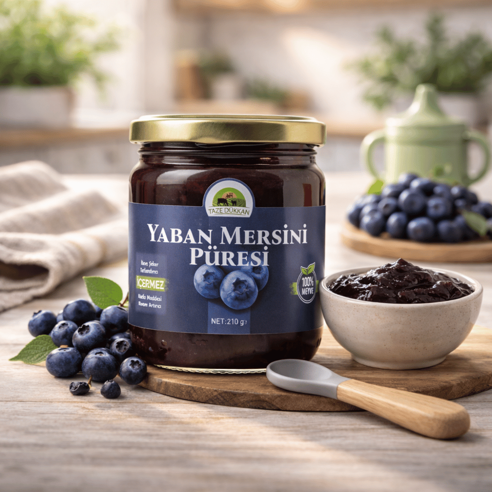 Yaban Mersini Püresi 210 gYaban Mersini ve Orman Meyveleri
