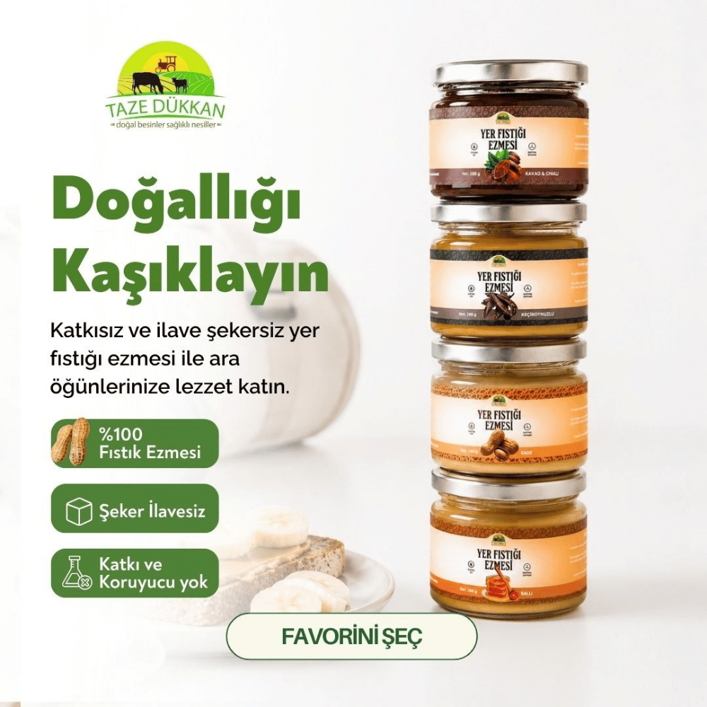 Yer Fıstığı Ezmesi Deneme Seti 280gr x 4 Ezme, Sos ve Kremalar
