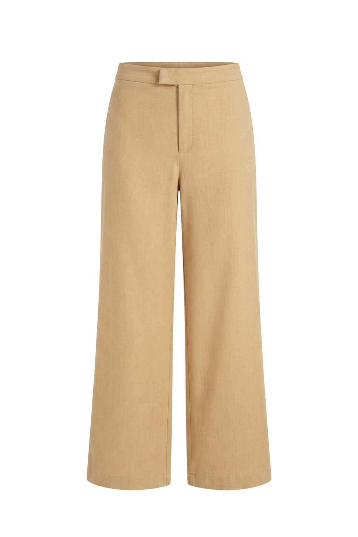 Bej Yüksek Bel Culotte Pantolon