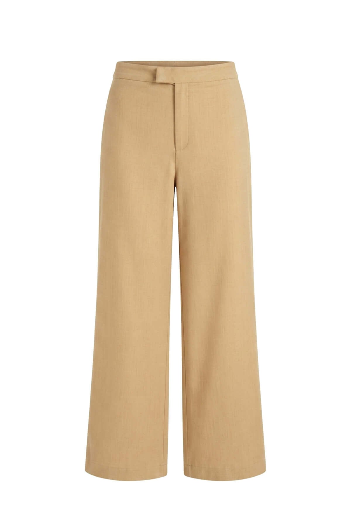 Bej Yüksek Bel Culotte Pantolon