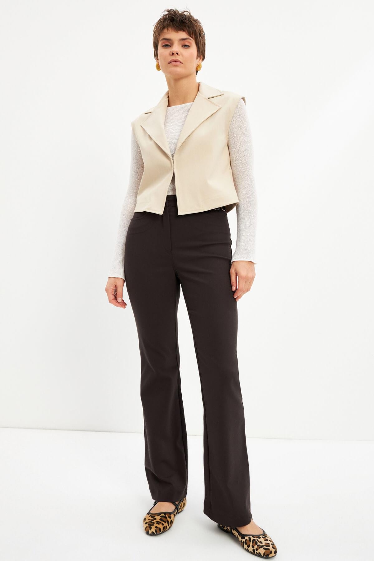 Ekru Basic Astarsız Yelek