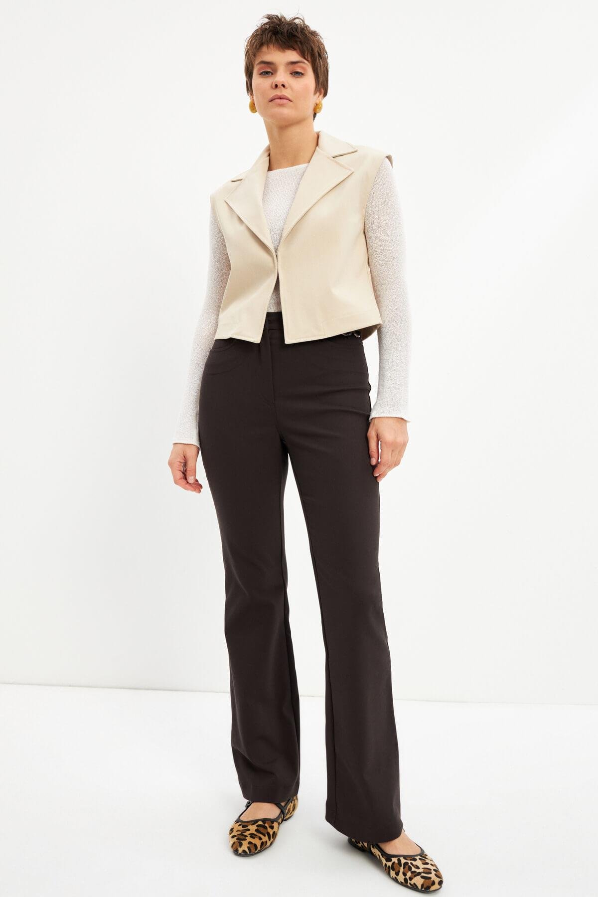 Ekru Basic Astarsız Yelek