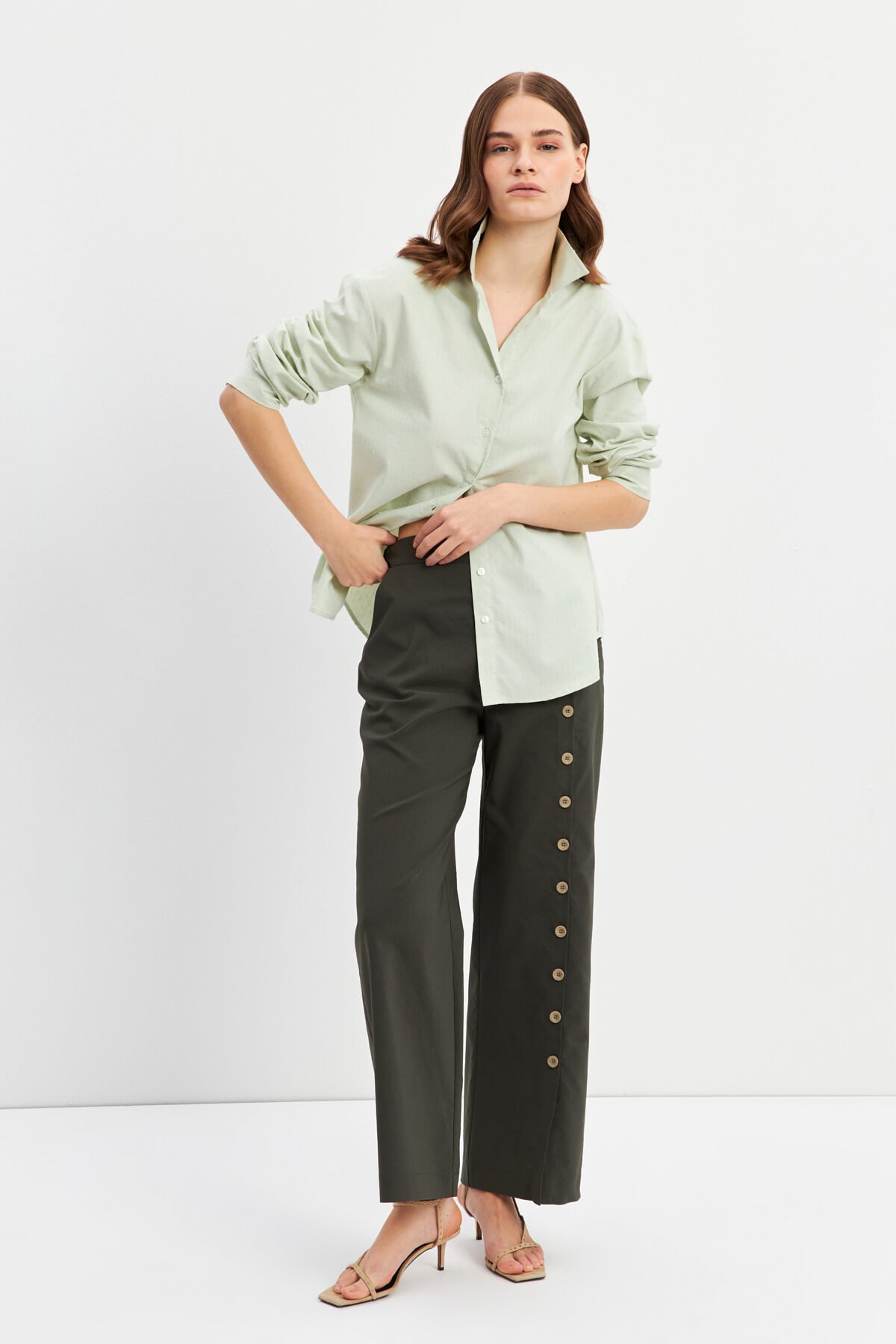 Yeşil Basic Gömlek