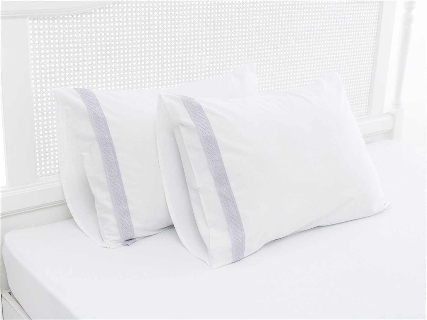 împletitură 57 Tel / 144 Numărul de fir 2 set 50x70 cm Alb