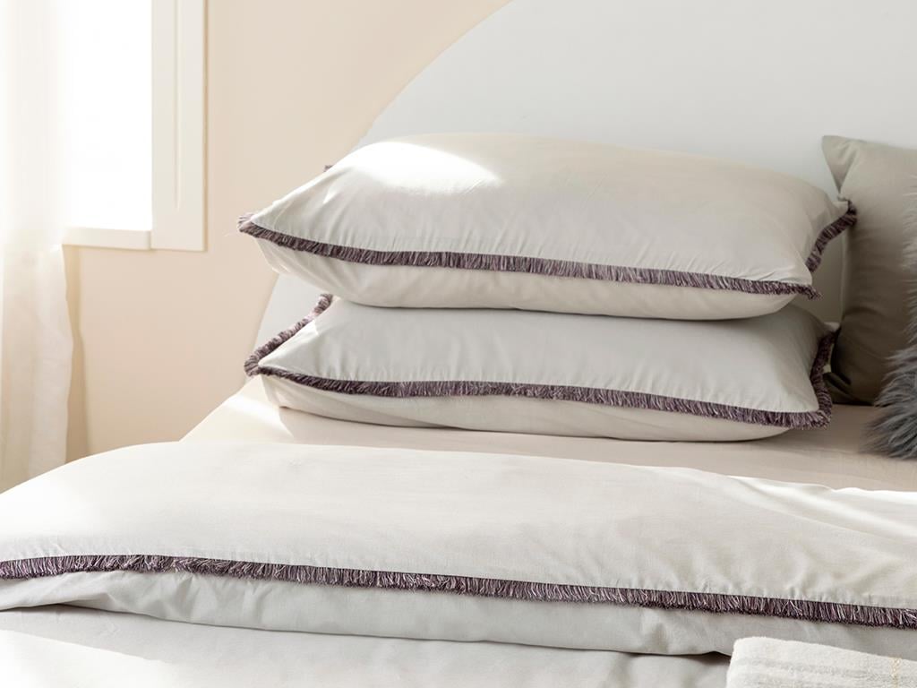 Adorn Saçaklı Pamuk For One Person  SET LENJERIE DE PAT 160x220 cm Pebble