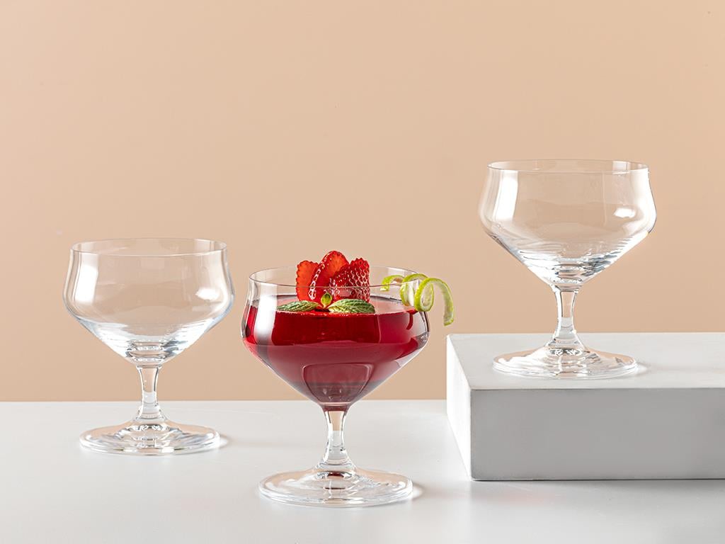 Alin Crystal 3 Set Cup 240 ml Transparent