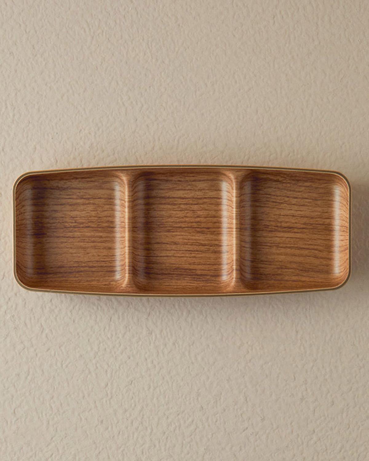 Alita Plastic Appetizers 26x10 cm Light Brown.