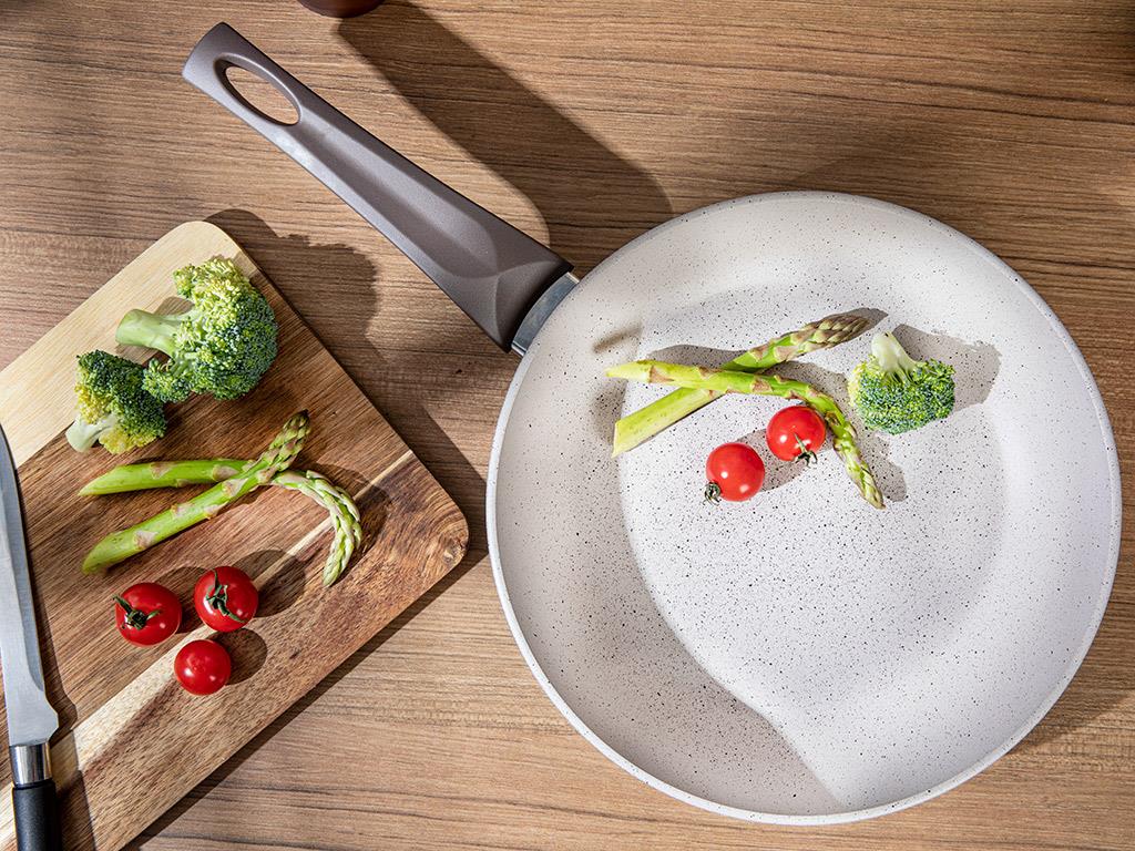Alure Granite Fry Pan 26 cm Brown