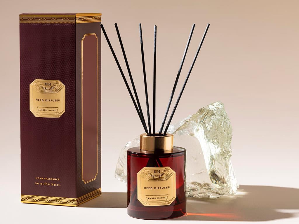 Amber Eternal Aromă De Cameră Cu Bețișoare 200 Ml auriu