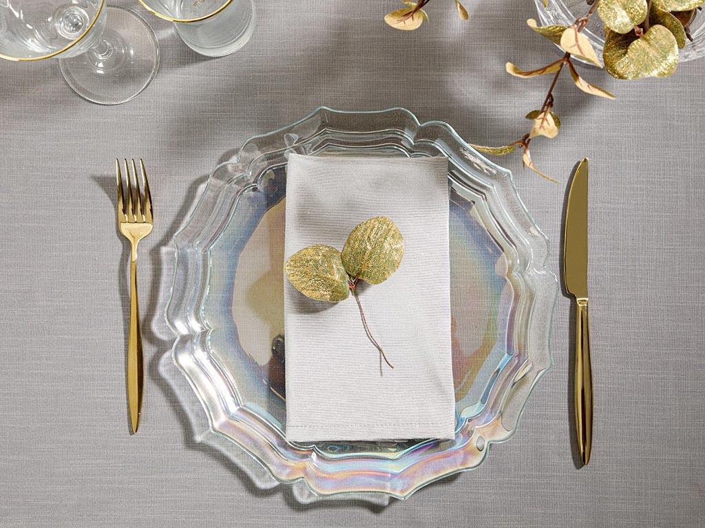 Anabella Glass Service Plate 28 cm Transparent
