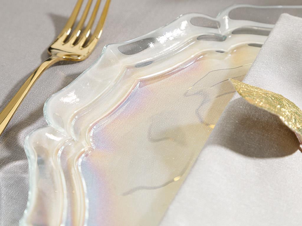 Anabella Glass Service Plate 28 cm Transparent