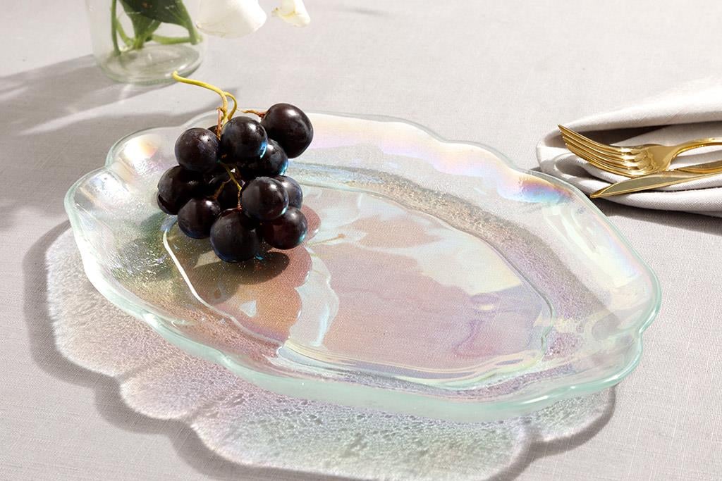 Anabella Glass Platter 31 cm Transparent