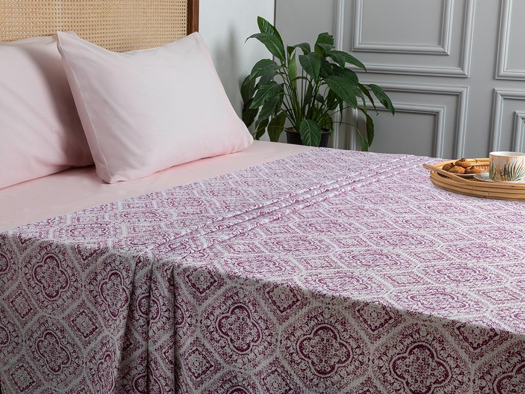 Antique Boho  Cu imprimeu Pentru o persoana  CUVERTURĂ 150x220 cm Damson