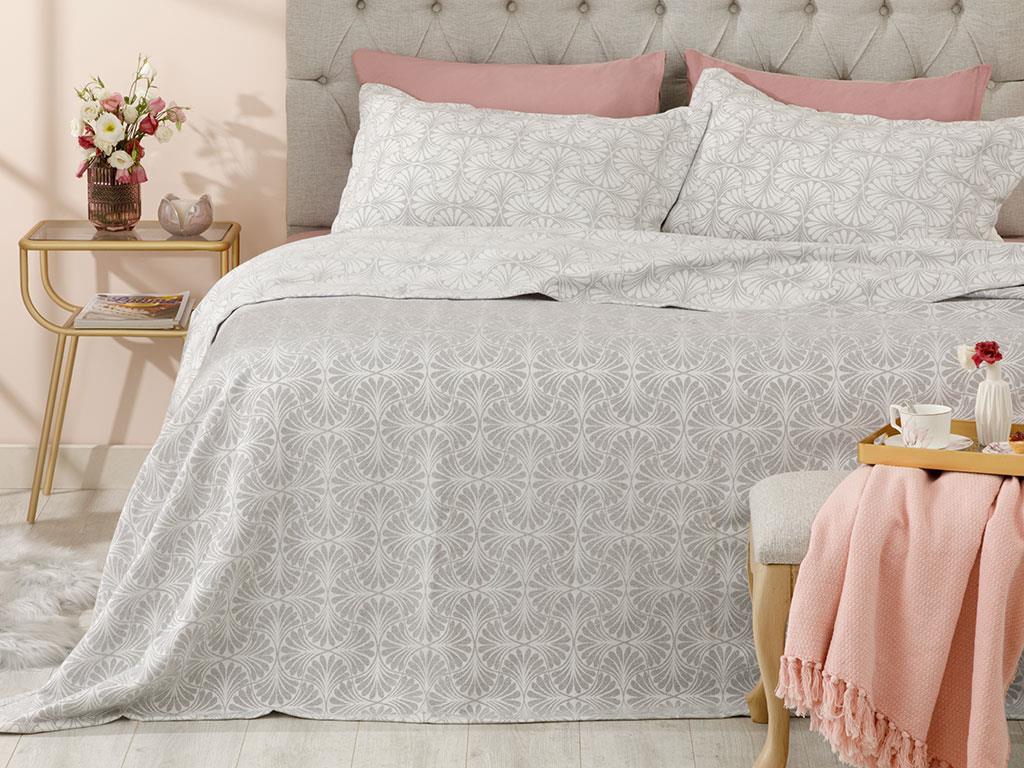 Artdeco Jacquard Single Set Cuvertură De Pat 160*240 Cm Gri