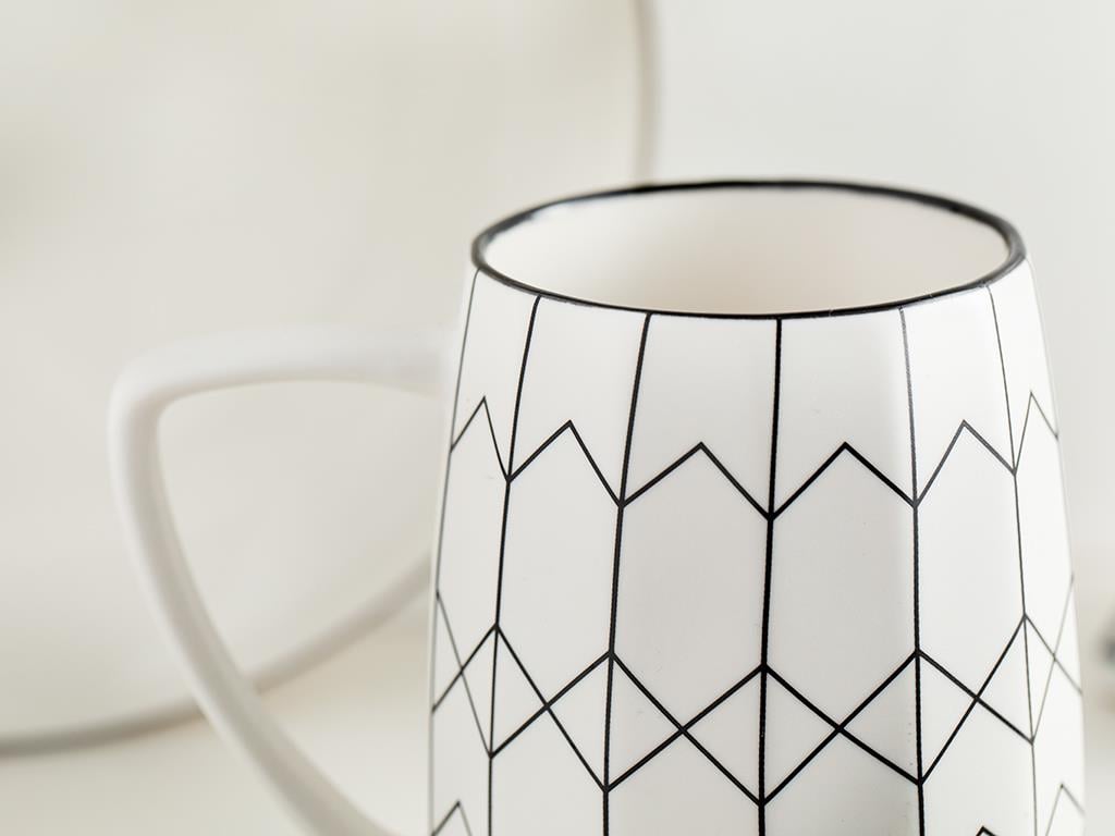 Ayra New Bone Cup 370 ml Black-White