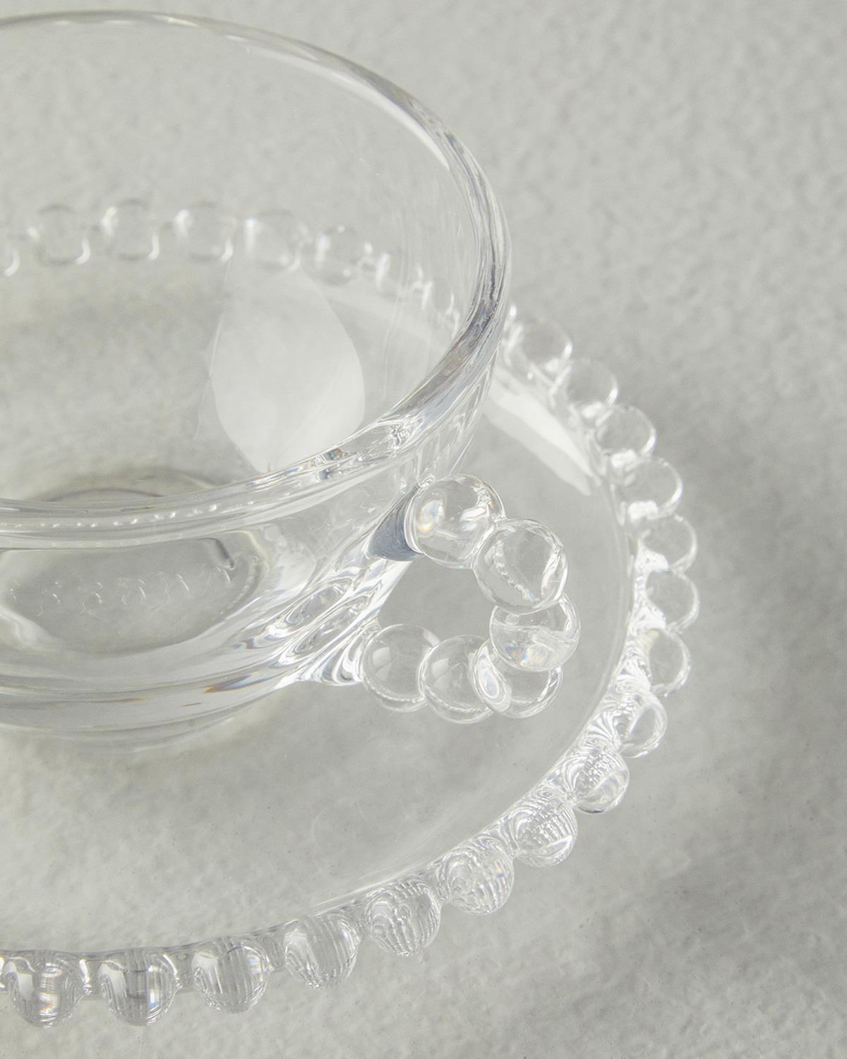 Glass Tea Cup Set 160 ml Transparent