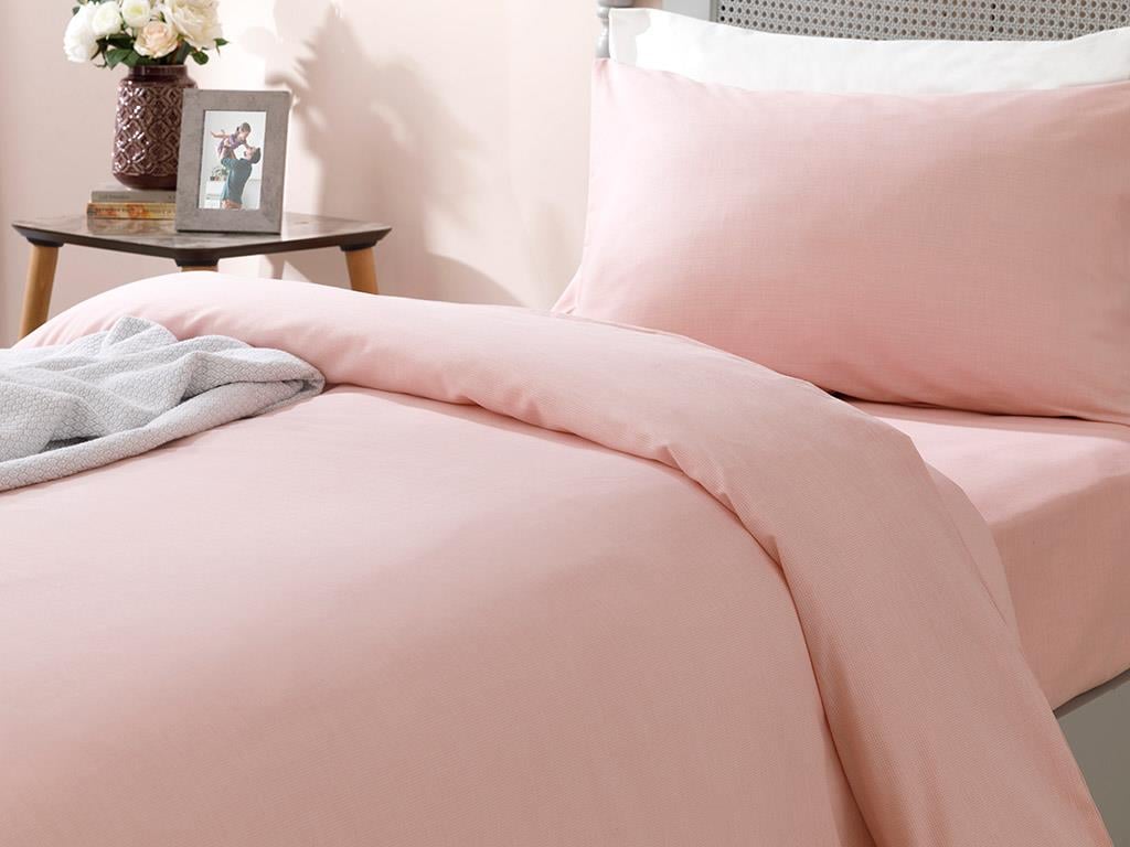 baltat  Bumbac/viscoză For One Person  SET LENJERIE DE PAT 160x220 cm Pink